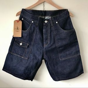 Maden Blue workwear denim jean short